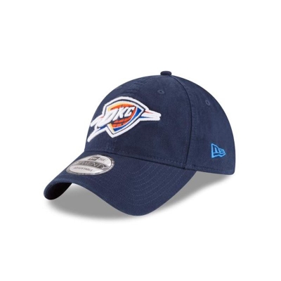 Blue Oklahoma City Thunder Hat - New Era NBA Core Classic 9TWENTY Adjustable Caps USA9683271